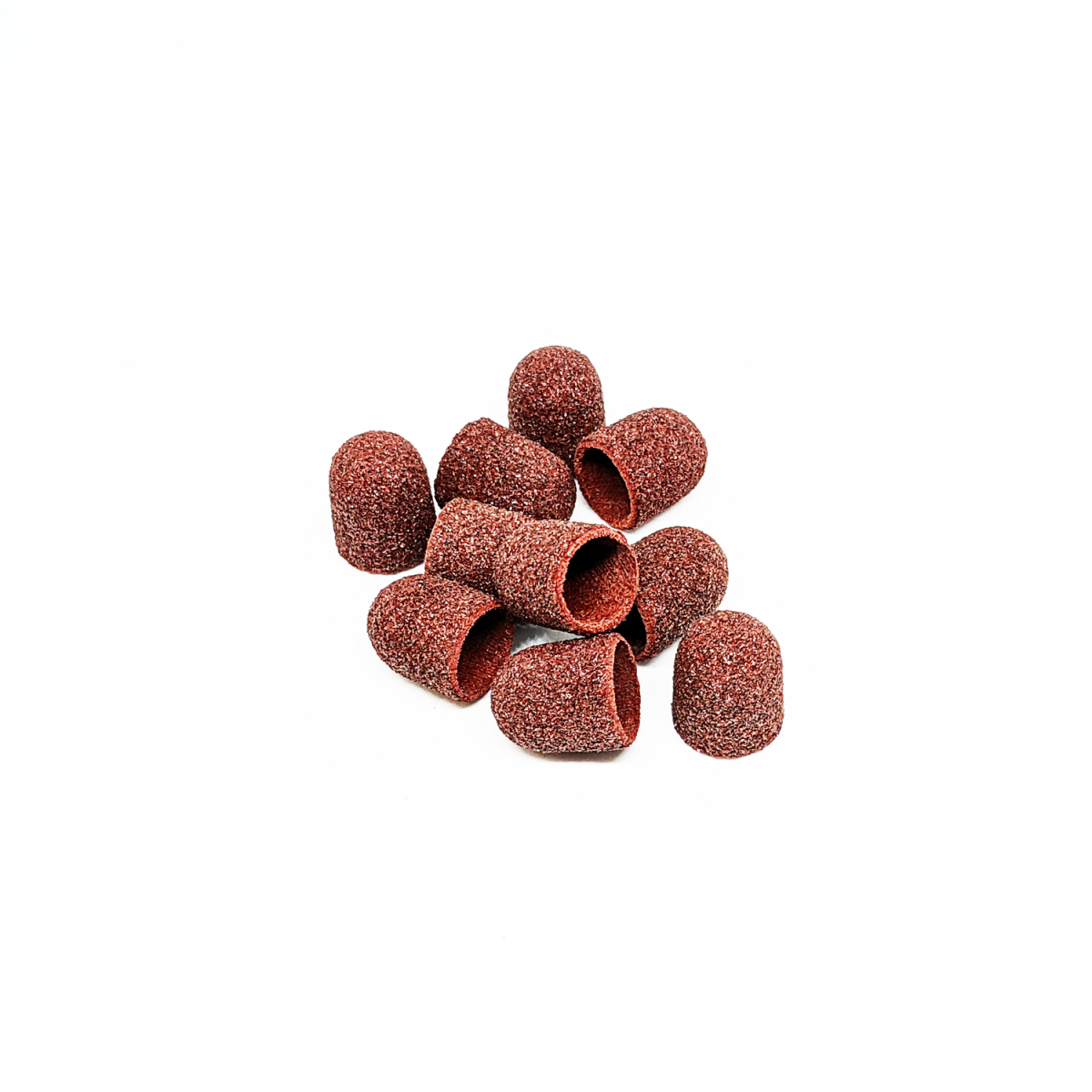 Pedicure Cap Set (Rounded Cylinder) 80 Grit Hard Abrasive (10 pcs/set)