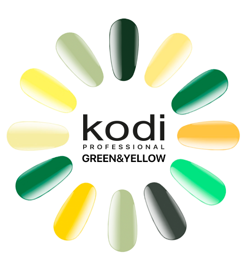 Green & Yellow Gel Polish