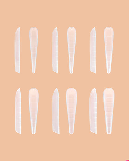 Plastic Forms (Arched Gothic Almond) - 120 pcs